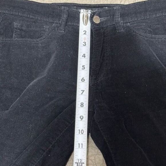 CALVIN KLEIN Jeans Black Corduroy Pants Size 6 A651 - Picture 4 of 9